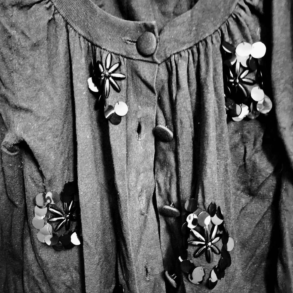 INC International Concepts Silk Cardigan Sweater With Sequins - Picture 3 of 5